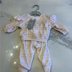 Le Top Gray and White Baby Outfit